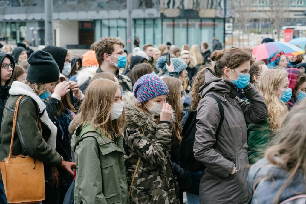 Manifestation masques de protection