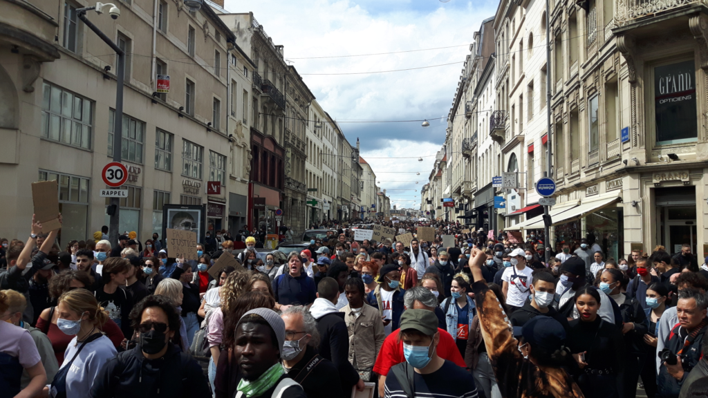 Manifestation Black lives Matter à Nancy violences policières