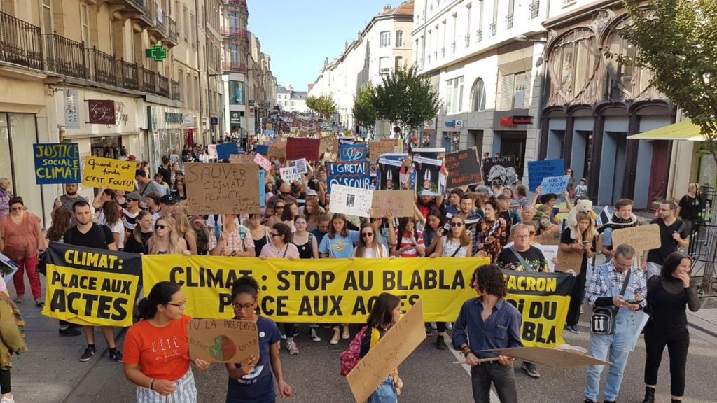 marche pour le climat à nancy