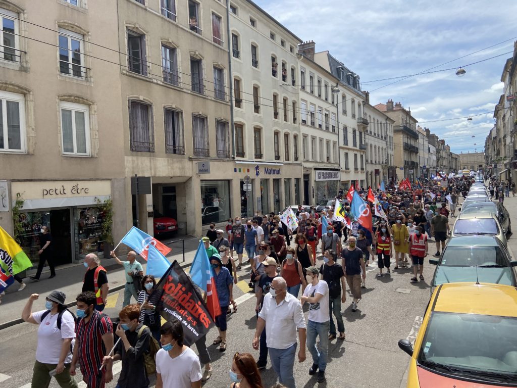 Manifestation contre les idées d'extrême droite à Nancy